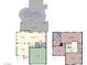 Detailed floor plan showcasing layout of both floors, including room dimensions at 2199 Maple Shade St, Henderson, NV 89002