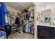 Well-organized walk-in closet with ample storage space, shelving, and integrated lighting at 2199 Maple Shade St, Henderson, NV 89002