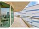 Spacious patio with glass railings offering expansive city views at 2747 Paradise Rd # 1706, Las Vegas, NV 89109