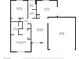 Detailed floor plan showcasing the layout of the house, including bedrooms, bathrooms, and living areas at 2773 Chetco River St, Laughlin, NV 89029