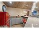 Stylish bar area with retro refrigerator and marble counter, perfect for entertaining at 306 Crestview Dr, Las Vegas, NV 89124