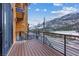 Spacious deck overlooking beautiful mountain scenery with snow-capped peaks at 306 Crestview Dr, Las Vegas, NV 89124