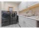 Well-organized laundry room features modern appliances and ample counter space at 306 Crestview Dr, Las Vegas, NV 89124