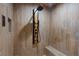 Modern shower showcasing sleek fixtures, rain shower head, and tiled walls at 306 Crestview Dr, Las Vegas, NV 89124