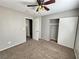 Bedroom with a large closet and a ceiling fan at 4064 Browndeer Cir, Las Vegas, NV 89129