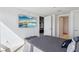 Well-lit bedroom featuring a queen-sized bed, TV, and white walls at 4471 Dean Martin Dr # 2605, Las Vegas, NV 89103
