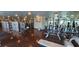 Gym features various workout machines, large mirrors, and hardwood floors at 4471 Dean Martin Dr # 2605, Las Vegas, NV 89103