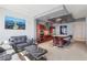 Spacious living area featuring a modern kitchen and comfortable seating arrangement at 4471 Dean Martin Dr # 2605, Las Vegas, NV 89103