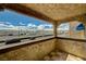 This balcony features textured walls and checkered tile floors at 4706 Obannon Dr # C, Las Vegas, NV 89102