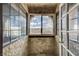 Enclosed patio with textured walls and views of blue skies at 4706 Obannon Dr # C, Las Vegas, NV 89102