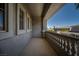Covered balcony featuring architectural details, sunny views, and neutral finishes at 504 Pinnacle Heights Ln, Las Vegas, NV 89144