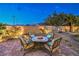 Backyard patio with fire pit at 6206 Rio Camuy Ave, Las Vegas, NV 89131
