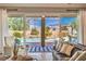 Inviting living room with sliding glass doors that open to a beautiful pool and patio area at 6206 Rio Camuy Ave, Las Vegas, NV 89131