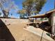 Backyard showcasing a patio and block wall at 6412 Churchfield Blvd, Las Vegas, NV 89103