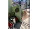 Fenced patio area features minimal decor, suggesting a private and functional outdoor space at 7095 Burcot Ave # F83, Las Vegas, NV 89156