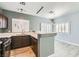 Well-designed kitchen area with modern fixtures, ample countertop space, and a breakfast bar perfect for casual dining at 9314 Indian Corn Ct # 102, Las Vegas, NV 89178