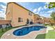 Inviting backyard with a private pool, patio, and manicured landscaping at 10316 Northern Hills Ave, Las Vegas, NV 89166