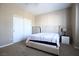 Bedroom features neutral walls, carpet, closet, and dresser on the side at 10657 Blue Nile Ct, Las Vegas, NV 89144