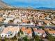 Overhead shot of the neighborhood showcases well-manicured yards and desert landscaping at 10801 Clarion Ln, Las Vegas, NV 89134