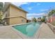 Large swimming pool in the backyard providing a luxurious space for summer relaxation and entertainment at 1904 Chapman Dr, Las Vegas, NV 89104