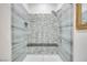 Beautifully tiled frameless shower with a built in bench and luxurious finishes at 2305 W Horizon Ridge Pkwy # 514, Henderson, NV 89052