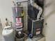 Close-up of a water heater and furnace at 3100 Gladstone Ct, Las Vegas, NV 89134