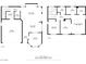 Floor plan showcasing the layout of the home's two floors, dimensions, and room names at 3331 Cheltenham St, Las Vegas, NV 89129