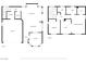 Two-story floor plan showing open-concept layout and upstairs bedrooms at 3331 Cheltenham St, Las Vegas, NV 89129