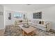 Bright living room showcases a sectional sofa, decorative pillows, a cozy rug, and a wooden coffee table at 3492 Edison Ave, Las Vegas, NV 89121