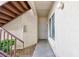 Exterior entryway view showcasing neutral colors, and stair access at 4820 Grey Wolf Ln # 101, Las Vegas, NV 89149