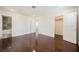 Primary bedroom features wood floors, en suite bathroom and closet at 6284 Pinewood Ave, Las Vegas, NV 89103