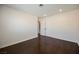 Spacious bedroom featuring hardwood floors, recessed lighting, and a bright, neutral color scheme at 6284 Pinewood Ave, Las Vegas, NV 89103