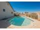 Outdoor swimming pool with a surrounding concrete patio and a well-maintained backyard at 6284 Pinewood Ave, Las Vegas, NV 89103