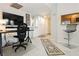 Finished basement with office space, bar and custom cabinetry at 737 Oakmont Ave # 1202, Las Vegas, NV 89109