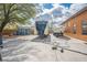 Large backyard featuring RV, boat, shed, and concrete pad ready for all your toys at 7685 Gilespie St, Las Vegas, NV 89123