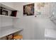 Office nook featuring a desk, chair and shelves at 908 Domnus Ln # 203, Las Vegas, NV 89144