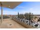 View of an outdoor balcony with decorative wrought iron railing and views at 9101 Alta Dr # 205, Las Vegas, NV 89145