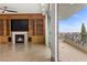 Living space featuring built-in storage and fireplace at 9101 Alta Dr # 205, Las Vegas, NV 89145