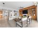 Staged living room featuring custom built-ins and a fireplace at 9101 Alta Dr # 205, Las Vegas, NV 89145