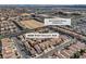 Aerial view of a residential neighborhood with nearby amenities, including Southern Hills Hospital at 9526 Vast Valley Ave, Las Vegas, NV 89148