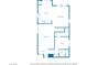 Detailed first floor plan showing layout of kitchen, dining area, living room and bathroom at 9526 Vast Valley Ave, Las Vegas, NV 89148