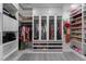 Organize your wardrobe with this spacious walk-in closet featuring custom shelving and ample storage at 1168 Spago Ln, Henderson, NV 89052