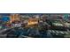 Panoramic aerial view of the Las Vegas Strip featuring luxurious hotels and vibrant city lights at twilight at 2000 Fashion Show Dr # 6109, Las Vegas, NV 89109
