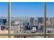 Breathtaking city view of the strip through expansive windows, showcasing iconic landmarks and clear blue skies at 2000 Fashion Show Dr # 6109, Las Vegas, NV 89109
