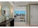 Foyer leading to a luxury living area with floor to ceiling windows, city views and elegant decor at 2000 Fashion Show Dr # 6109, Las Vegas, NV 89109