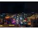 Night view of the Las Vegas Strip showcasing the bright lights and landmarks of the casinos and hotels at 2000 Fashion Show Dr # 6109, Las Vegas, NV 89109
