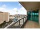 Spacious condo balcony offering views of the city skyline and easy access from sliding glass doors at 222 Karen Ave # 1908, Las Vegas, NV 89109