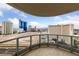Enjoy stunning city views from this condo balcony, featuring glass railings and a spacious outdoor area at 222 Karen Ave # 1908, Las Vegas, NV 89109
