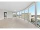 Spacious living room with tile flooring and expansive windows showcasing city views at 222 Karen Ave # 1908, Las Vegas, NV 89109