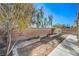Wide view of the backyard showing the rear block wall at 4225 Ponce Royal Ave, North Las Vegas, NV 89031